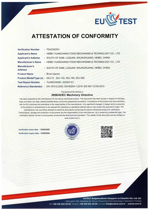 CE and EAC certificates